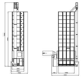 Automatic Control Batch Type Grain Dryer With Husk Burner 15 Tons Capacity